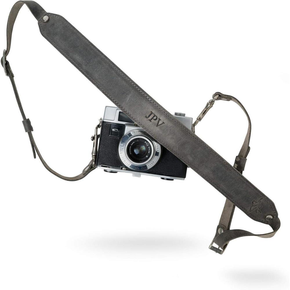 imagePEGAI Personalized 100 Leather DSLR Camera Strap Compatible with Canon Camera ampamp Nikon  Handmade Camera Harness Gifts for Photographers Heavy Duty Leather Camera Sling  Steve ChestnutRock