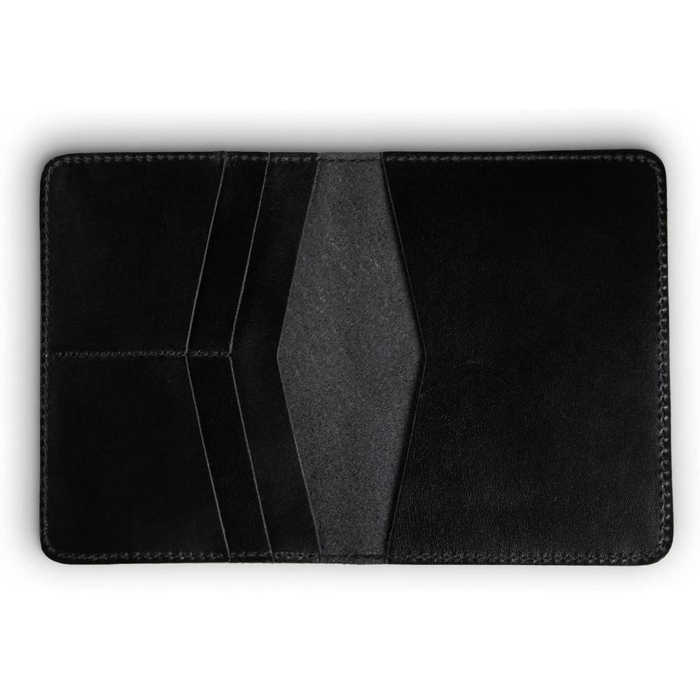imagePEGAI Standard Full Grain Crazy Horse Leather Passport Holder  Custom Travel Passport Cover ampamp Organizer  Handcrafted Leather Passport Wallet for Men and Women  Pike Dymnos BlackDexios Black