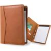 PEGAI Handmade 100% Leather Padfolio | Junior Legal Pad Folder Organizer for Business School Office Conference | Resume Interview Document Organizer Folio | Eriksen (Cognac Brown)(Cognac Brown)