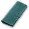 PEGAI Handmade Personalized Leather Checkbook Covers For Personal Checkbook | 100% Distressed Leather Checkbook Cover & Wallet | Business Checkbook Cover | Clark (Chestnut)(Turqoise)