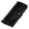 PEGAI Handmade Personalized Leather Checkbook Covers For Personal Checkbook | 100% Distressed Leather Checkbook Cover & Wallet | Business Checkbook Cover | Clark (Chestnut)(Black)