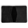 PEGAI Standard Full Grain Crazy Horse Leather Passport Holder | Custom Travel Passport Cover & Organizer | Handcrafted Leather Passport Wallet for Men and Women | Pike (Dymnos Black)(Dymnos Black)