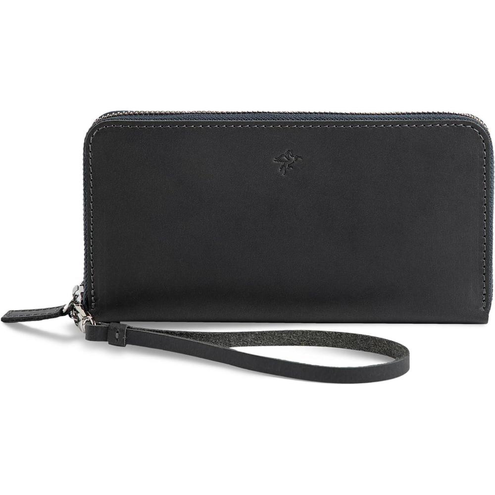 image:imagePEGAI Leather Large Capacity Wristlet Wallets For Women  Zip Around FullGrain Phone Wallet  Clutch Purses for Women With Credit Card Holder Coin Purse and Cash Slot  KARLA AquaSmoke