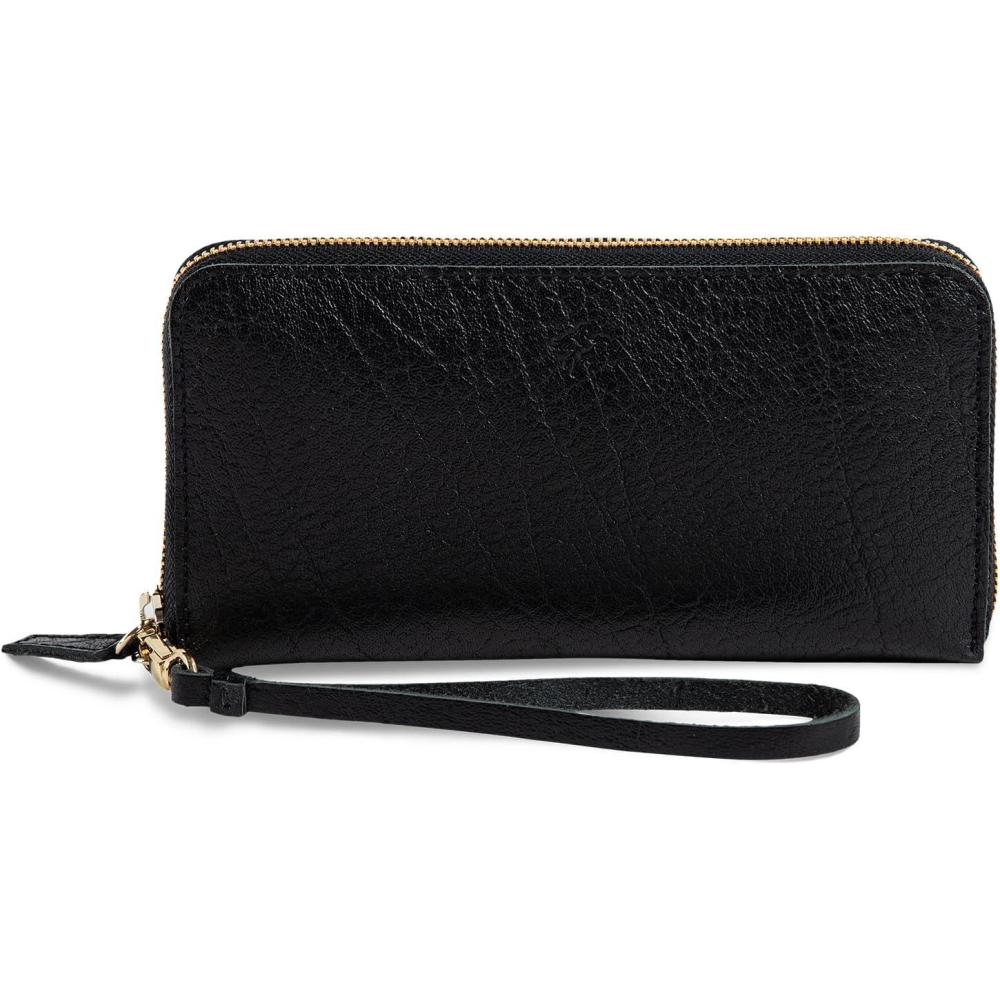 image:imagePEGAI Leather Large Capacity Wristlet Wallets For Women  Zip Around FullGrain Phone Wallet  Clutch Purses for Women With Credit Card Holder Coin Purse and Cash Slot  KARLA AquaProctus Black