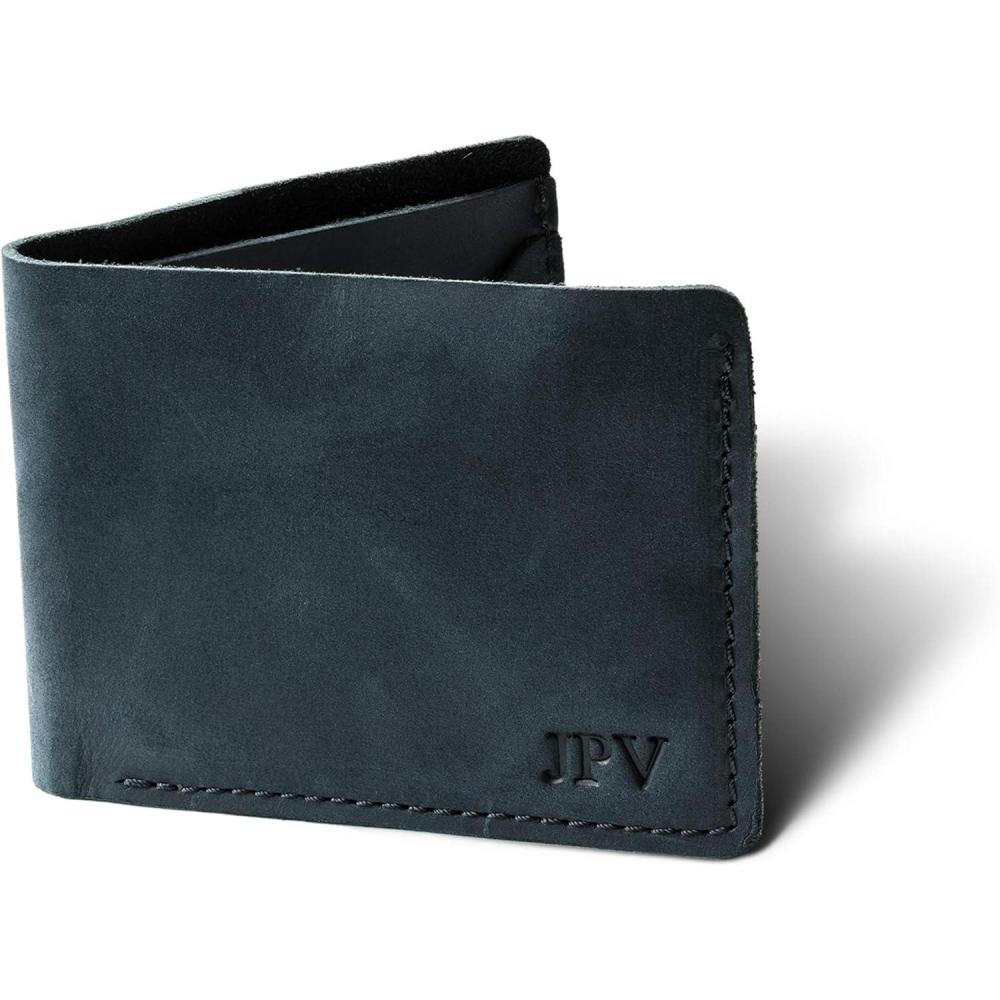 image:imagePEGAI Wallet for Men  100 Leather Personalized Bifold Wallet with ID and Card Holder  Soft Touch Slim Minimalist Design Leather Wallet  Bureau ChestnutCharcoal