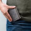 PEGAI Personalized 100% Leather Trifold Wallet For Men – Handmade Minimalist Men’s Wallet, Classic Billfold with ID Holder, Credit Card Wallet, Card Holder, Custom Wallets for Men | Kane (Rock Grey)(Rock Grey)
