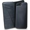 PEGAI Personalized 100% Leather Wallet Case for iPhone 12, with Card Holder, Screen Protector, Handmade, Protective, Magnetic, Wallet Phone Case | McLean Charcoal(Charcoal)