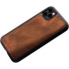 PEGAI Premium Leather Phone Case Compatible with iPhone 7 Plus / 8 Plus | Magnetic Car Holder with Built-in Metal Plate – Artisan Leather Phone Cover (Cinnamon)(Mahogany)