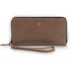 PEGAI Leather Large Capacity Wristlet Wallets For Women | Zip Around Full-Grain Phone Wallet | Clutch Purses for Women With Credit Card Holder, Coin Purse and Cash Slot | KARLA (Aqua)(Sand)