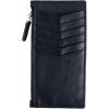 PEGAI Minimalist Card Case & Zippered Wallet for Women | Isabel(Dymnos Black)