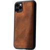 PEGAI Premium Leather Phone Case Compatible with iPhone 7 Plus / 8 Plus | Magnetic Car Holder with Built-in Metal Plate – Artisan Leather Phone Cover (Cinnamon)(Mahogany)