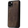 PEGAI Premium Leather Phone Case Compatible with iPhone 7 Plus / 8 Plus | Magnetic Car Holder with Built-in Metal Plate – Artisan Leather Phone Cover (Cinnamon)(Chestnut)