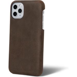 PEGAI Handmade Leather Phone Case Compatible with iPhone 11/12/13 Pro Max | Full Grain Artisan Leather | Wireless Charger Compatible (excludes MagSafe) | DEAN (Whiskey, 12 PRO MAX)(Chestnut)