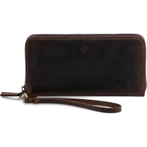 PEGAI Leather Large Capacity Wristlet Wallets For Women | Zip Around Full-Grain Phone Wallet | Clutch Purses for Women With Credit Card Holder, Coin Purse and Cash Slot | KARLA (Aqua)(Chestnut)