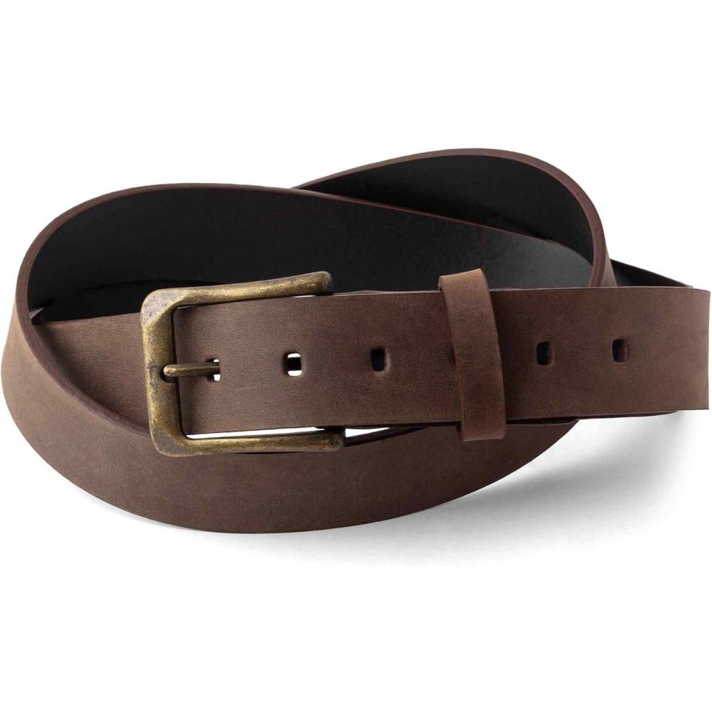 image:imagePEGAI McTROY 100 Full Grain Leather Belts for Men Handmade Buckle Design Great for Work CasualDolton  Chestnut