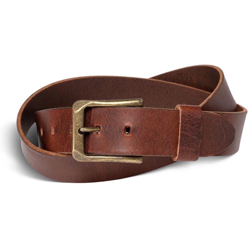 image:imagePEGAI Personalized Mens Leather Belt  Buffalo Leather Belt for MenRustic Brown