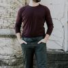 PEGAI Distressed Leather Belt for Men | Rustic Minimalist Handcrafted Leather Belt | Boone(Boone | Charcoal)