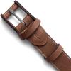 PEGAI Distressed Leather Belt for Men | Rustic Minimalist Handcrafted Leather Belt | Boone(Boone | Stitched Mocha)