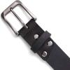 PEGAI McTROY 100% Full Grain Leather Belts for Men, Handmade, Buckle Design, Great for Work, Casual(Dolton | Charcoal)