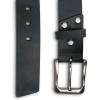 PEGAI McTROY 100% Full Grain Leather Belts for Men, Handmade, Buckle Design, Great for Work, Casual(Dolton | Charcoal)