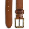 PEGAI McTROY 100% Full Grain Leather Belts for Men, Handmade, Buckle Design, Great for Work, Casual(Harry | Brown)