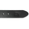 PEGAI Personalized Mens Leather Belt | Buffalo Leather Belt for Men(Black)