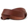 PEGAI Personalized Mens Leather Belt | Buffalo Leather Belt for Men(Rustic Brown)