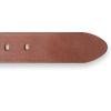 PEGAI Personalized Mens Leather Belt | Buffalo Leather Belt for Men(Rustic Brown)
