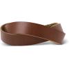 PEGAI Personalized Mens Leather Belt | Buffalo Leather Belt for Men(Saddle Brown)