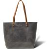 FBM: PEGAI Personalized 100% Leather Tote Bag for Women, Handmade, Organizer, Shoulder Detail, Amazing Gift Idea, Lasalle(Rock)