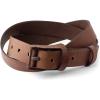 PEGAI Distressed Leather Belt for Men | Rustic Minimalist Handcrafted Leather Belt | Boone(Boone | Mocha)
