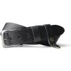 PEGAI Leather Belt for Men | Casual Full Grain Leather Belt with Buckle Design Mens Leather Belt | McKinney Sizes: 32-48(Black)