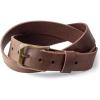 PEGAI Leather Belt for Men | Casual Full Grain Leather Belt with Buckle Design Mens Leather Belt | McKinney Sizes: 32-48(Chestnut)