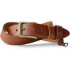 PEGAI Leather Belt for Men | Casual Full Grain Leather Belt with Buckle Design Mens Leather Belt | McKinney Sizes: 32-48(Cognac)