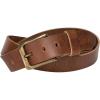 PEGAI Personalized Mens Leather Belt | Buffalo Leather Belt for Men(Saddle Brown)