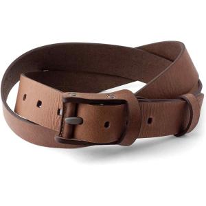 PEGAI Distressed Leather Belt for Men | Rustic Minimalist Handcrafted Leather Belt | Boone(Boone | Mocha)