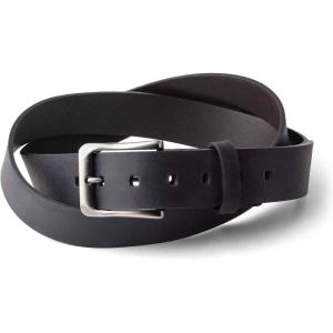 PEGAI McTROY 100% Full Grain Leather Belts for Men, Handmade, Buckle Design, Great for Work, Casual(Dolton | Charcoal)