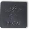 PEGAI Leather Coasters Set of 4 for Tabletop Protection | Drink Coasters for Thanksgiving, Housewarming Gift, Home Decor & Coffee Table Set | Kirby (Black)(Black)