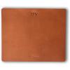 PEGAI Leather Mouse Pad for Computer Mouse, Computer Desk, Office Desk & PC Laptop Computer | Skin-friendly & Waterproof, Non Slip Mat, Desk Protector | West (Taba Brown)