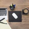PEGAI Leather Mouse Pad for Computer Mouse, Computer Desk, Office Desk & PC Laptop Computer | Skin-friendly & Waterproof, Non Slip Mat, Desk Protector | West (Black)