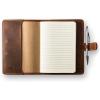 PEGAI Personalized Leather Journal Notebook- Handmade Leather Traveler’s Notebook Planner |Refillable Leather Notebook Cover | Professional Notebooks for Work | DuPage Rock,Full | Unlined(Mahogany)