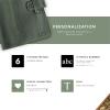 PEGAI Personalized Leather Journal Notebook- Handmade Leather Traveler’s Notebook Planner |Refillable Leather Notebook Cover | Professional Notebooks for Work | DuPage Rock,Full | Unlined(Green)
