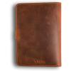 PEGAI Personalized Leather Journal Notebook- Handmade Leather Traveler’s Notebook Planner |Refillable Leather Notebook Cover | Professional Notebooks for Work | DuPage Rock,Full | Unlined(Mahogany)