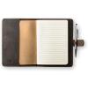 PEGAI Personalized Leather Journal Notebook- Handmade Leather Traveler’s Notebook Planner |Refillable Leather Notebook Cover | Professional Notebooks for Work | DuPage Rock,Full | Unlined(Chestnut)