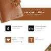 PEGAI Personalized Leather Journal Notebook- Handmade Leather Traveler’s Notebook Planner |Refillable Leather Notebook Cover | Professional Notebooks for Work | DuPage Rock,Full | Unlined(Mustard)