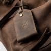 PEGAI Personalized Leather Luggage Tags for Suitcases | Handmade Travel Essentials Luggage Tag- Secure With Snap Closure and Easy Attachment to Suitcase, Travel Backpack, Handbag | Bond (Charcoal)(Charcoal)