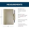 PEGAI Personalized Refillable Leather Journal Cover with Pen Loop & Card Slots for Notebook Journal, Refillable Journal, Leather Notebook Cover | Mood (Aqua, Lined)(Aqua)