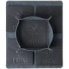 PEGAI Leather Coasters Set of 4 & Catchall Tray | Handmade Leather Valet Tray with Coasters for Drinks | Desk Organizer, Jewelry Tray, Drink Coasters for Tabletop Protection | Stack (Black)(Black)
