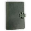 PEGAI Personalized Leather Journal Notebook- Handmade Leather Traveler’s Notebook Planner |Refillable Leather Notebook Cover | Professional Notebooks for Work | DuPage Rock,Full | Unlined(Green)