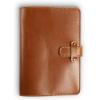 PEGAI Personalized Leather Journal Notebook- Handmade Leather Traveler’s Notebook Planner |Refillable Leather Notebook Cover | Professional Notebooks for Work | DuPage Rock,Full | Unlined(Mustard)